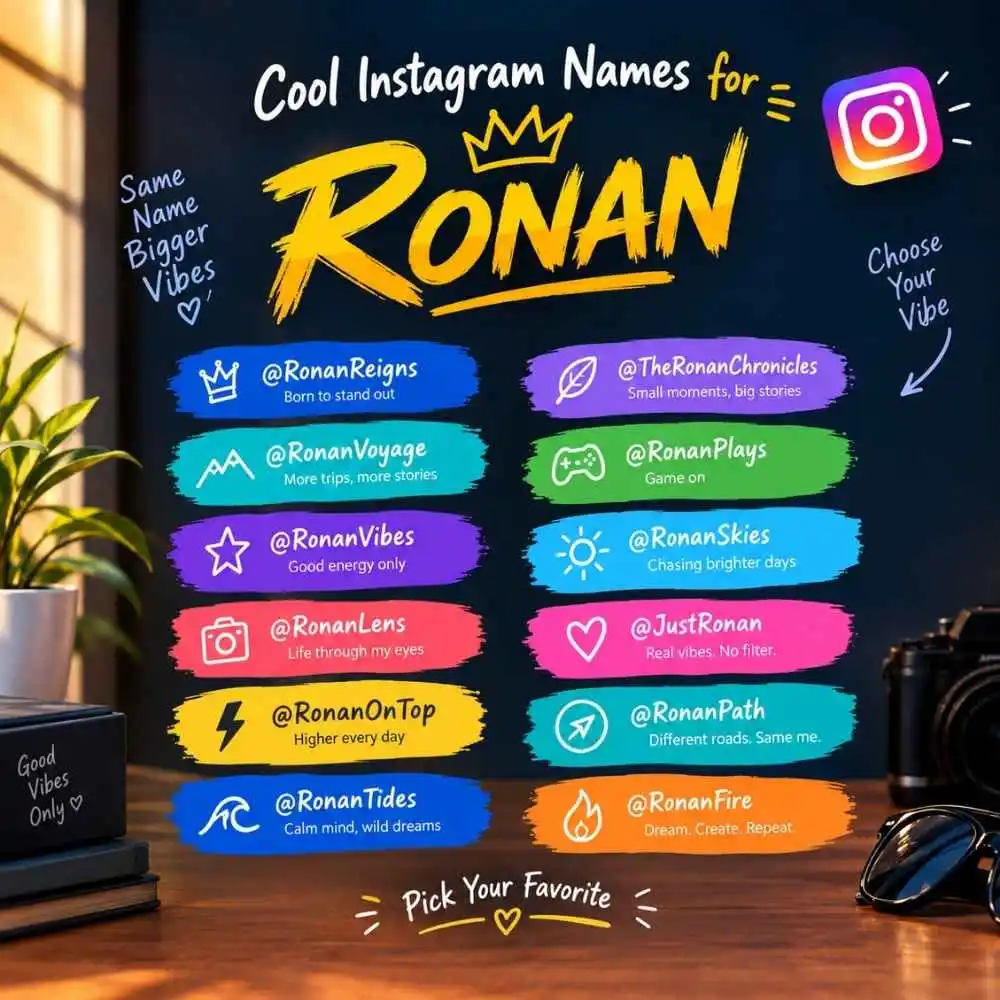 Cool Instagram Names For Ronan