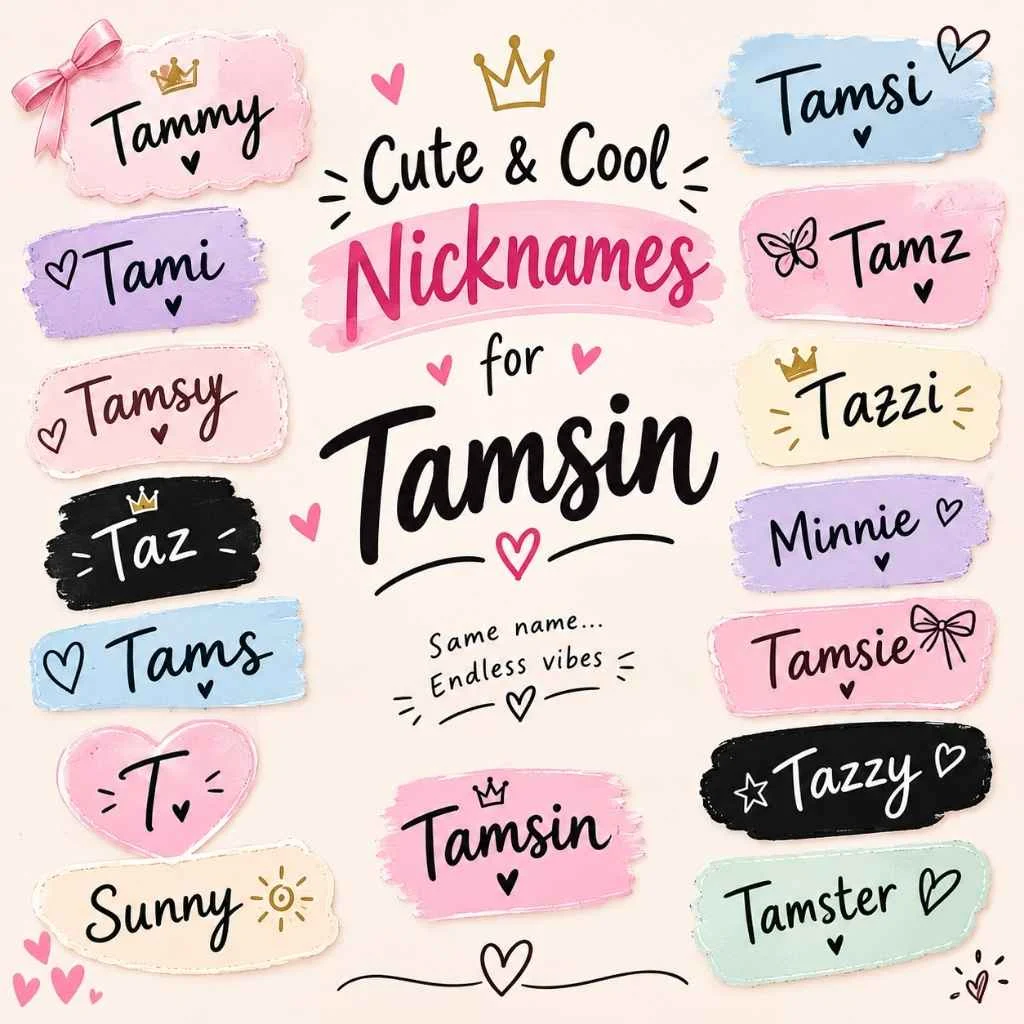 Cute And Cool Nicknames For Tamsin