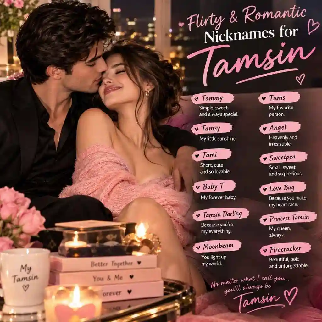 Flirty And Romantic Nicknames For Tamsin