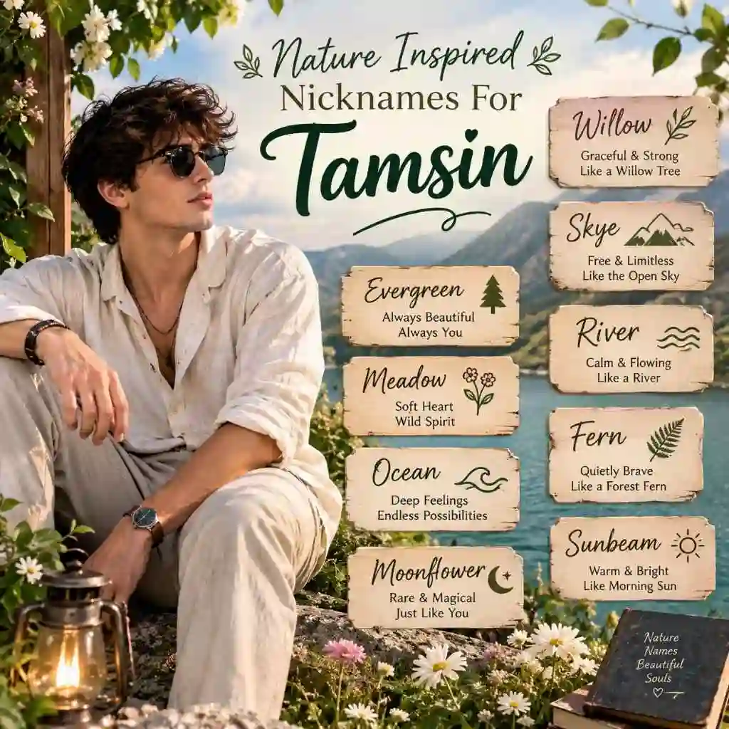 Nature Inspired Nicknames For Tamsin