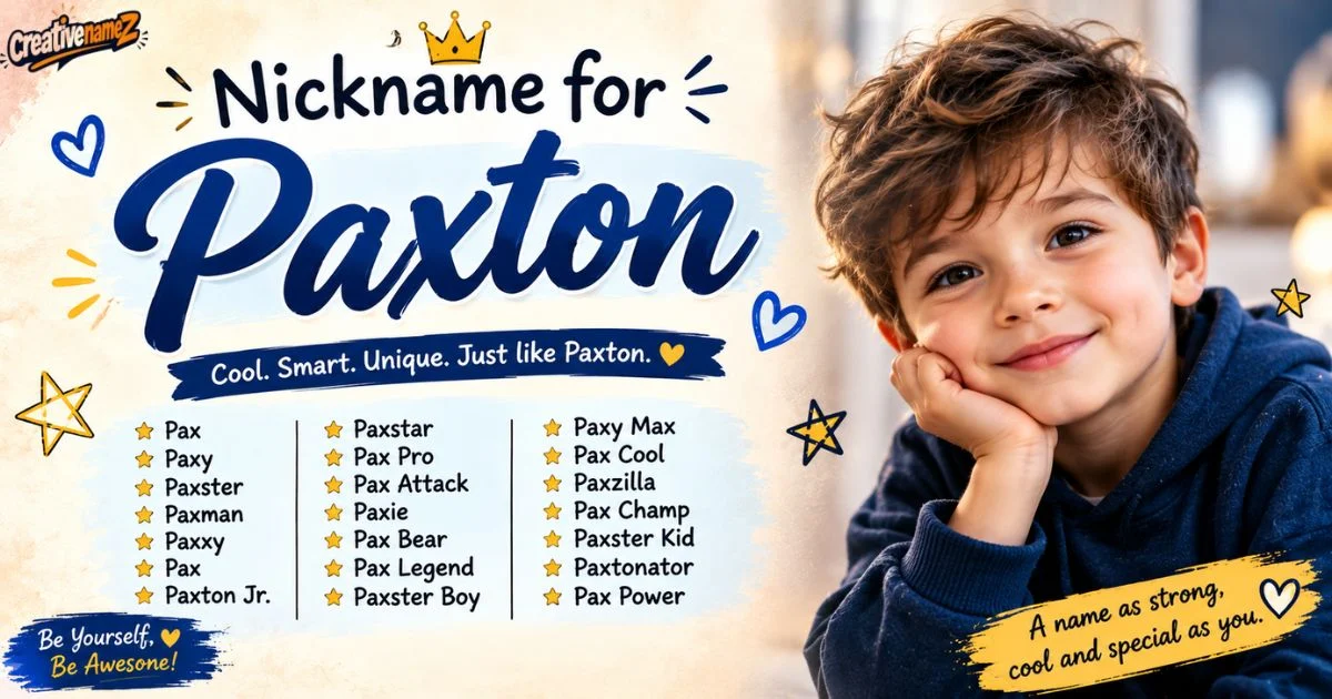 Nicknames For Paxton