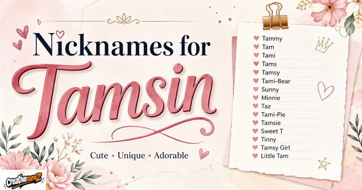 Nicknames For Tamsin