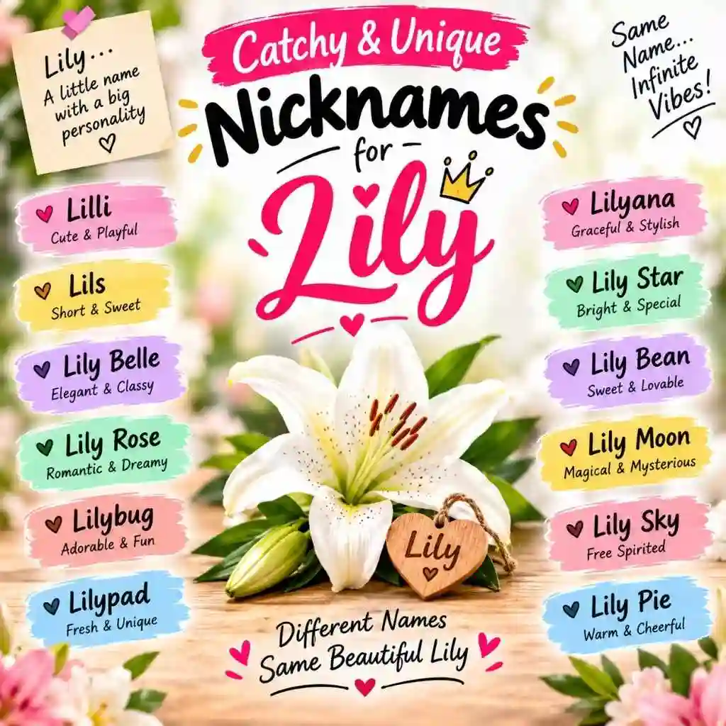 Catchy And Unique Nicknames For Lily