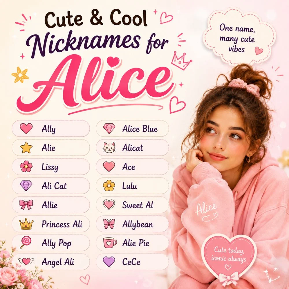 Cute And Cool Nicknames For Alice