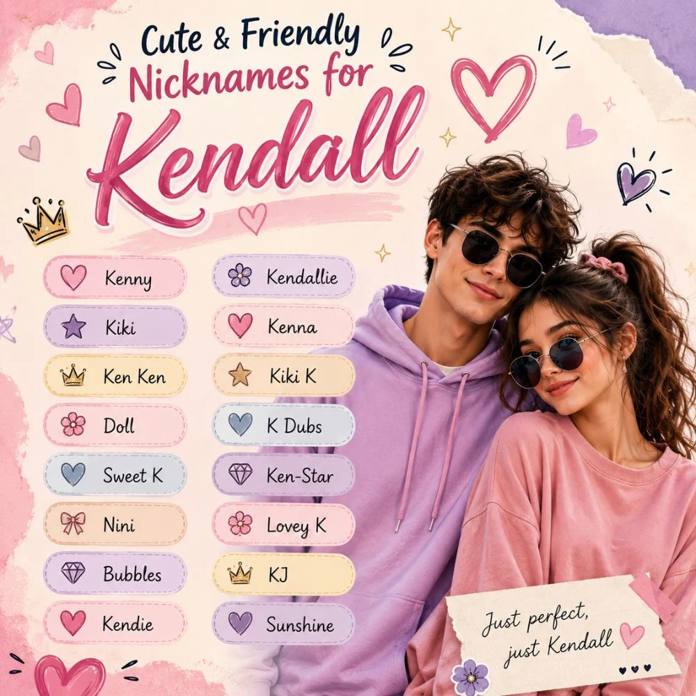 Cute And Friendly Nicknames For Kendall