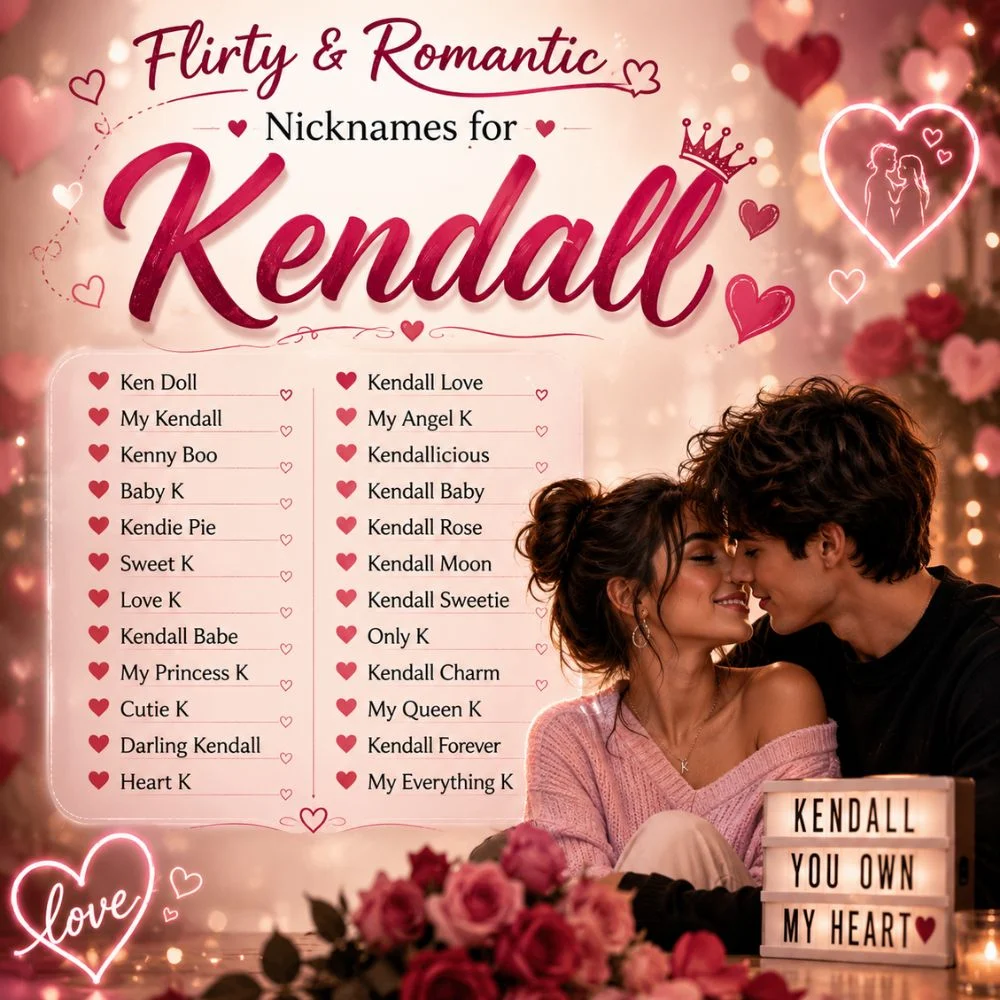 Flirty And Romantic Nicknames For Kendall