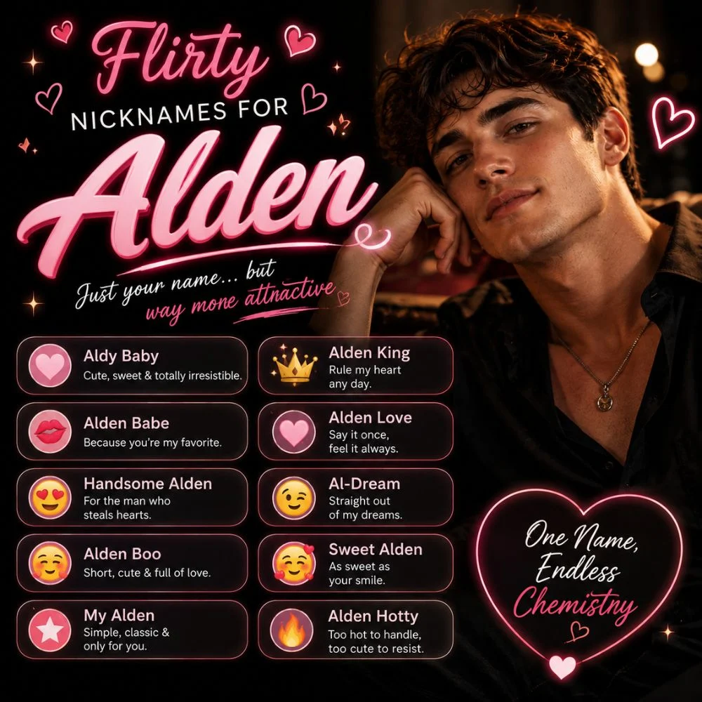 Flirty Nicknames For Alden