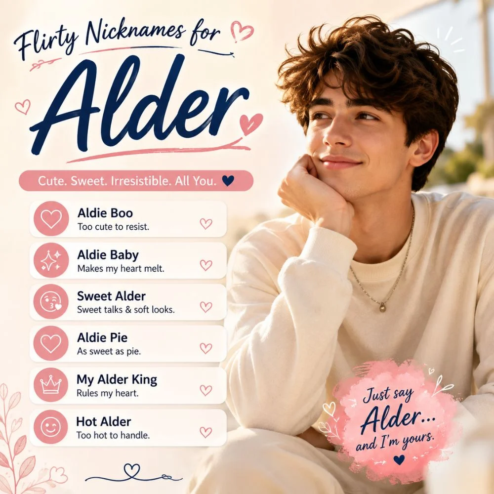 Flirty Nicknames For Alder