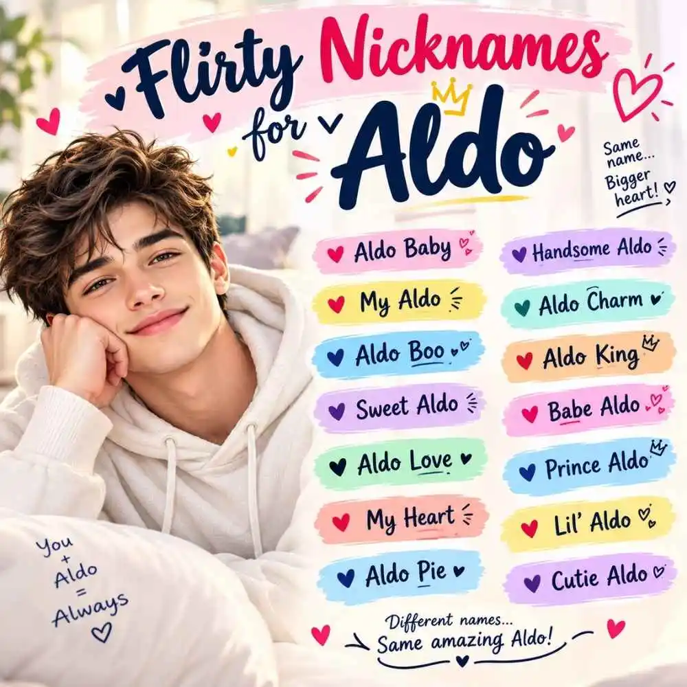 Flirty Nicknames For Aldo