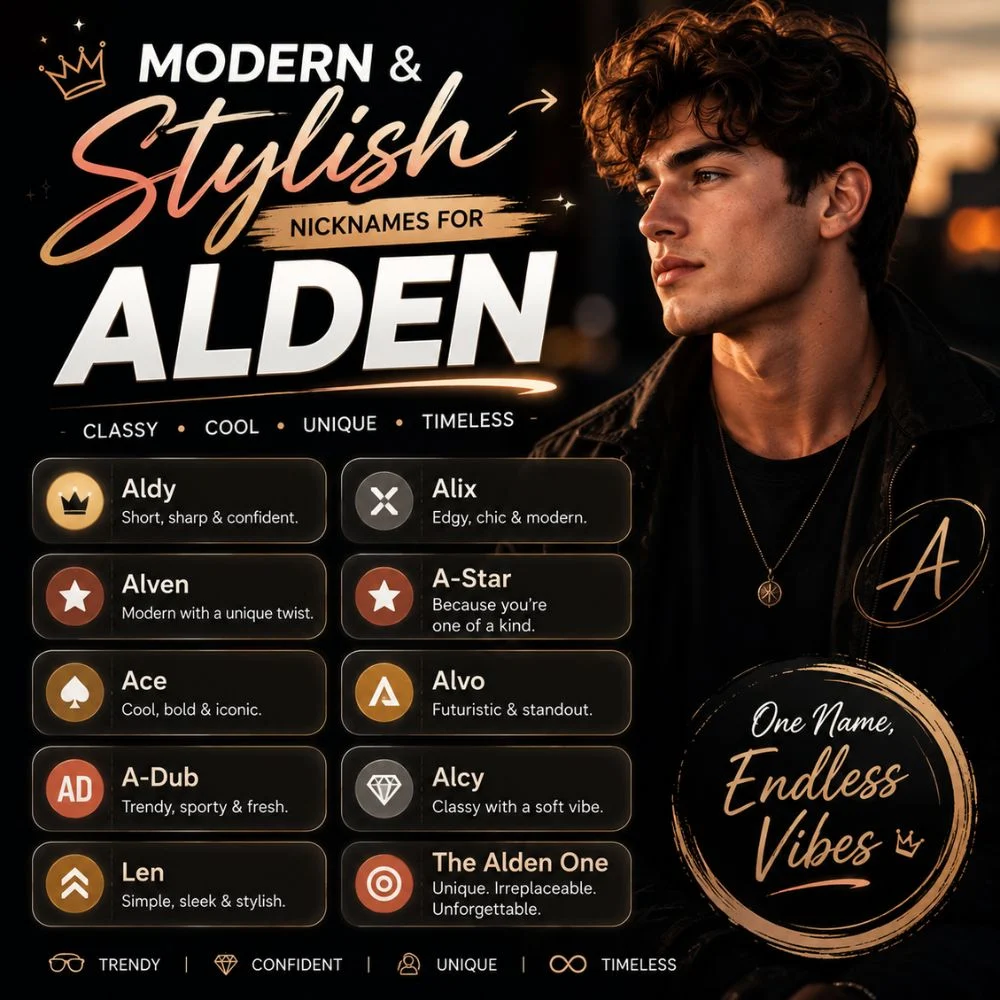 Modern And Stylish Nicknames For Alden