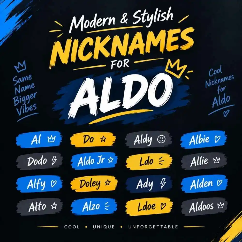 Modern And Stylish Nicknames For Aldo