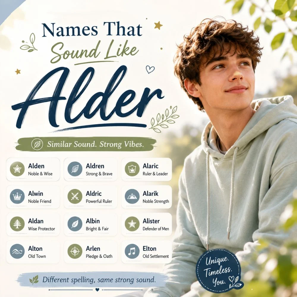 Names That Sound Like Alder