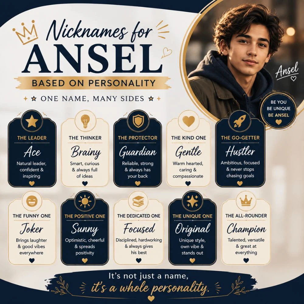 Nicknames For Ansel Based On Personality