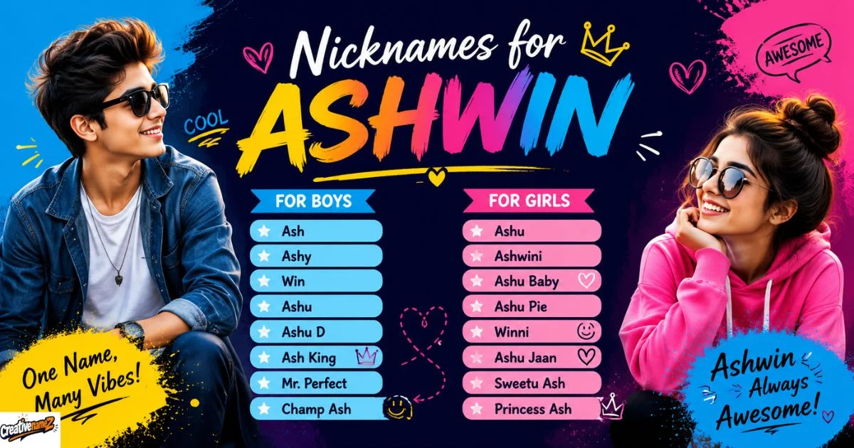 Nicknames For Ashwin