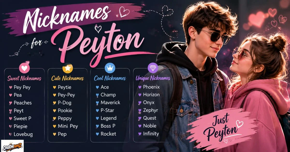 Nicknames For Peyton