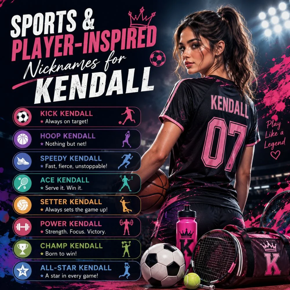 Sports And Player Inspired Nicknames For Kendall