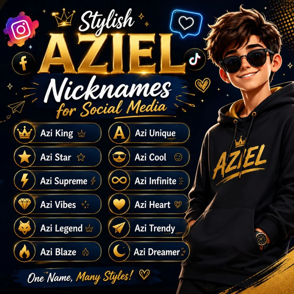 Stylish Aziel Nicknames For Social Media