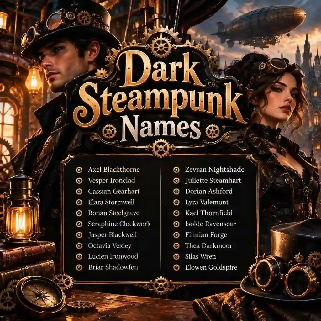 Dark Steampunk Names