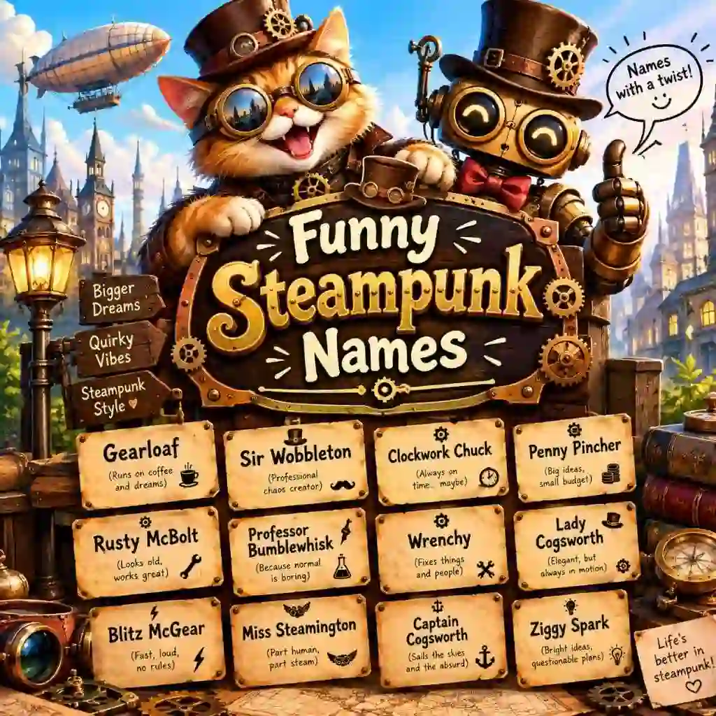 Funny Steampunk Names