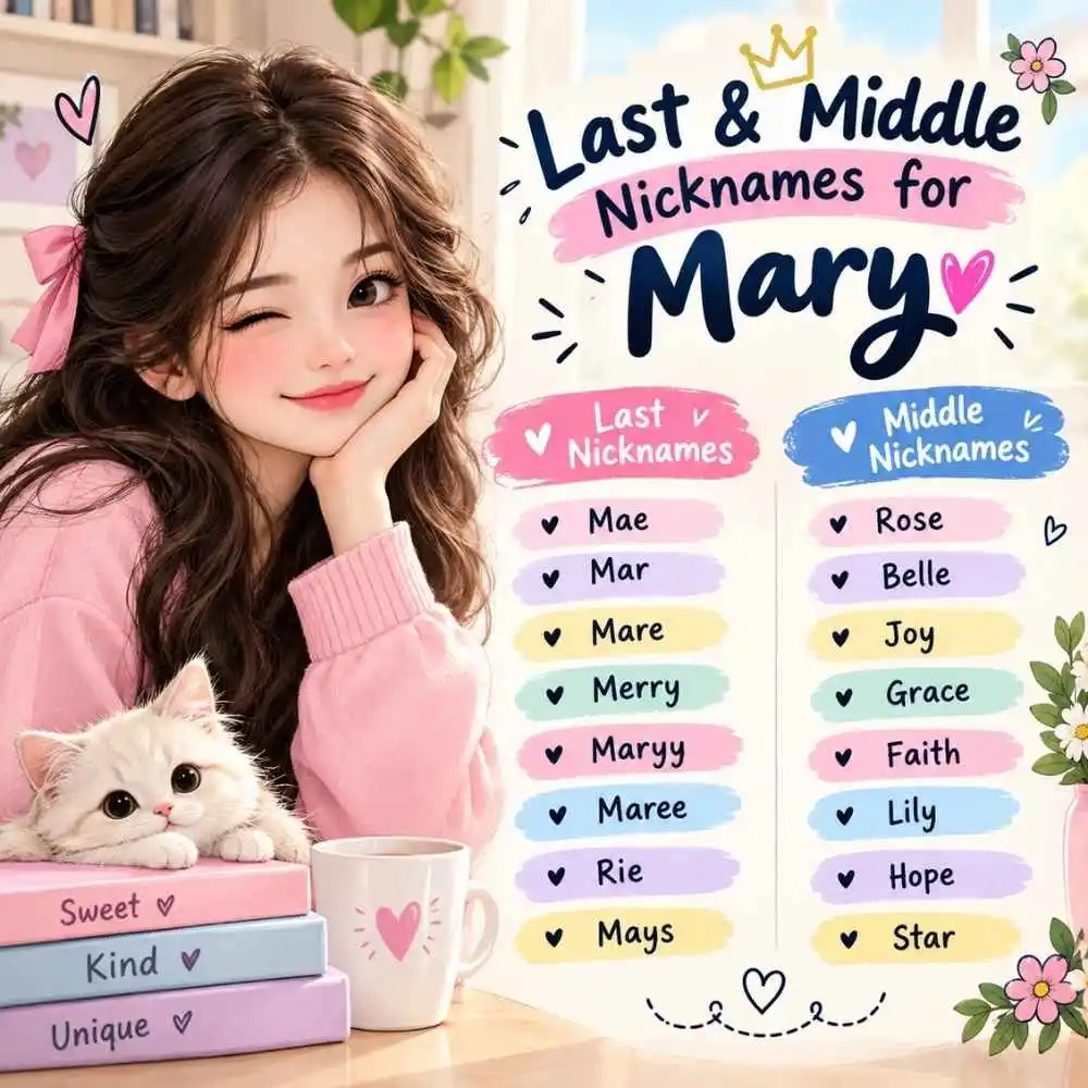Last And Middle Nicknames For Mary