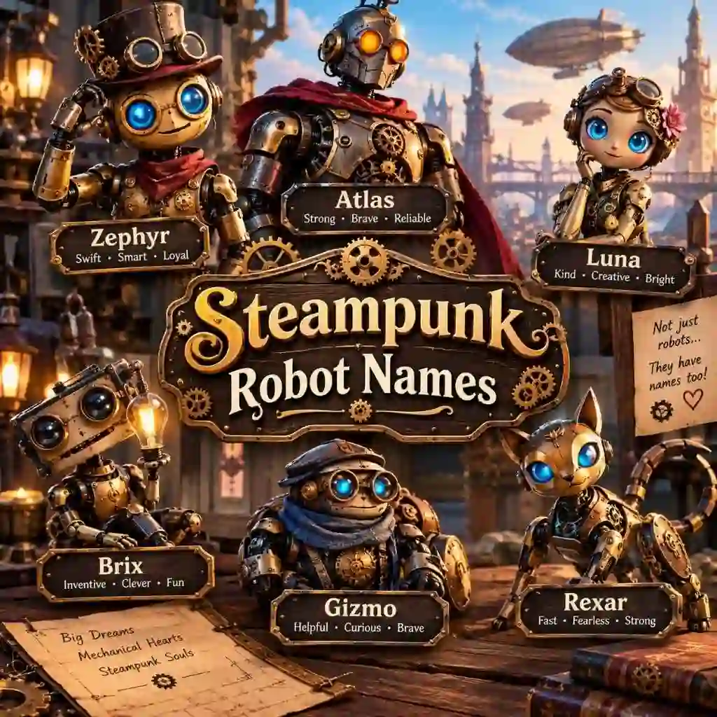 Steampunk Robot Names
