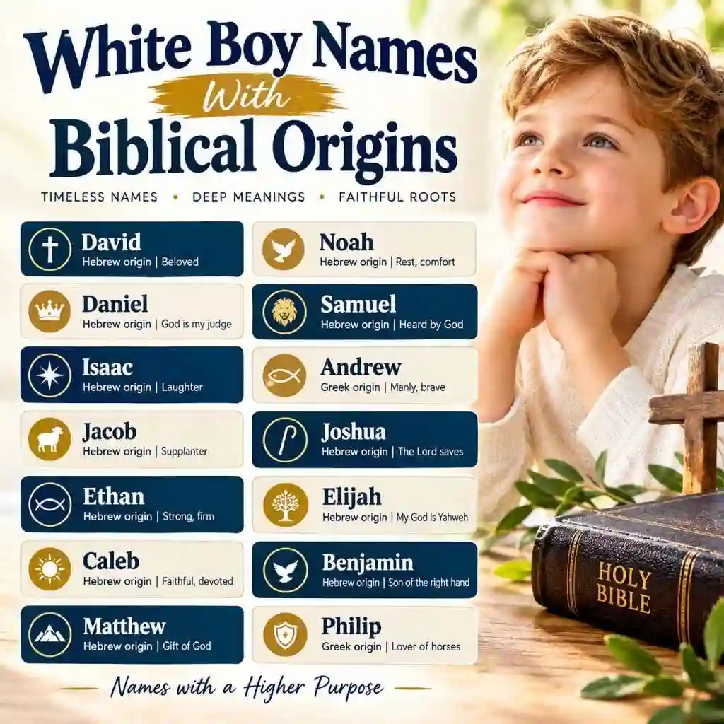White Boy Names With Biblical Origins