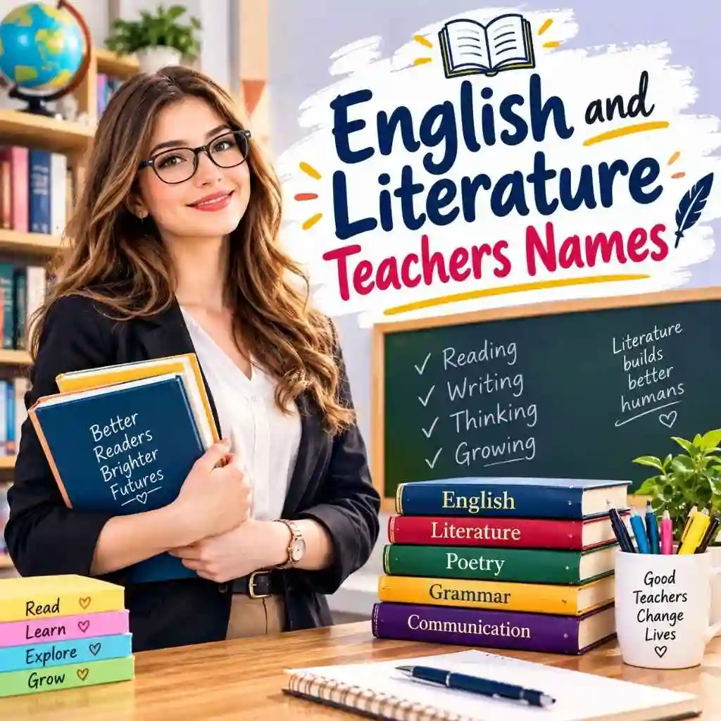 English And Literature Teachers Names