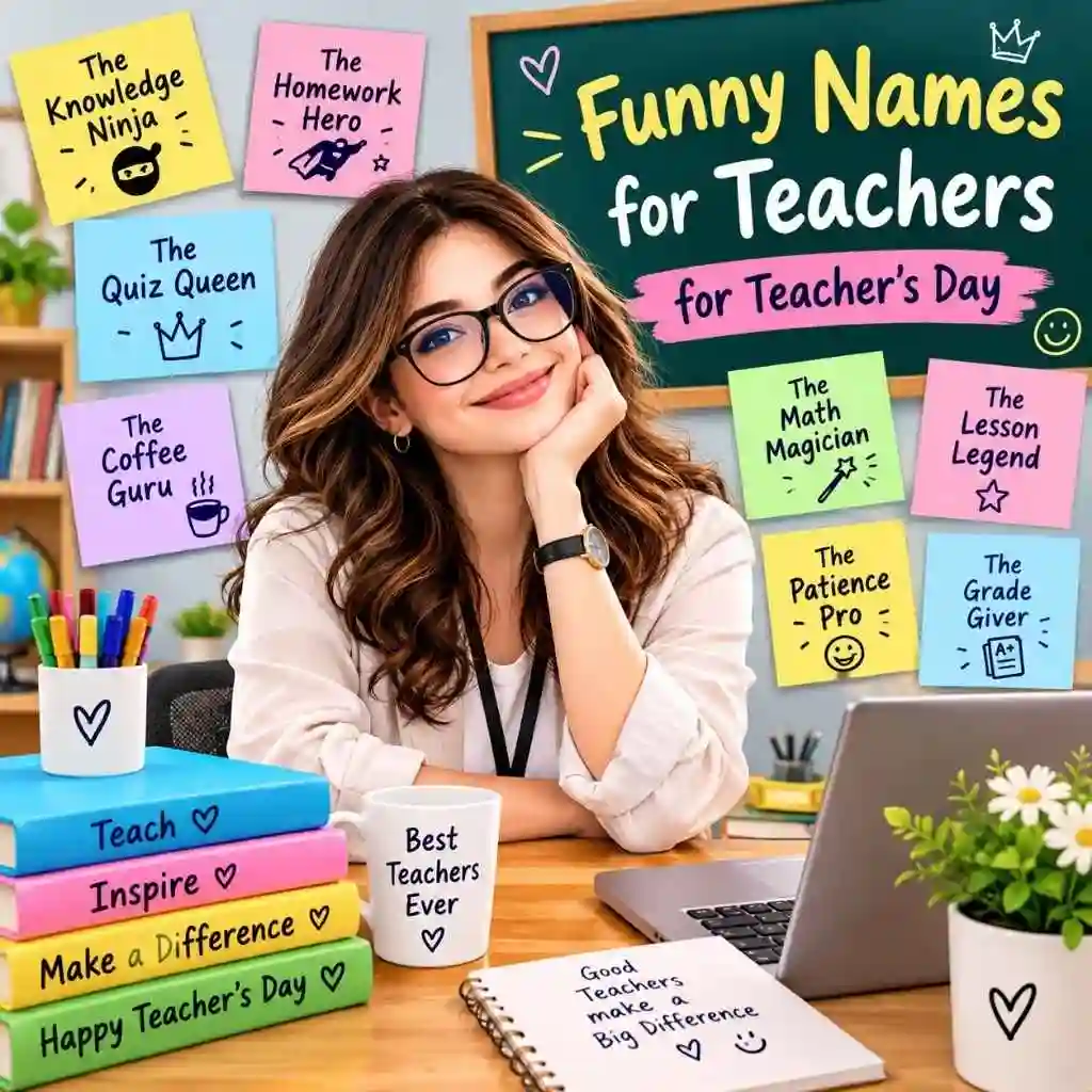 Funny Names For Teachers For Teachers Day