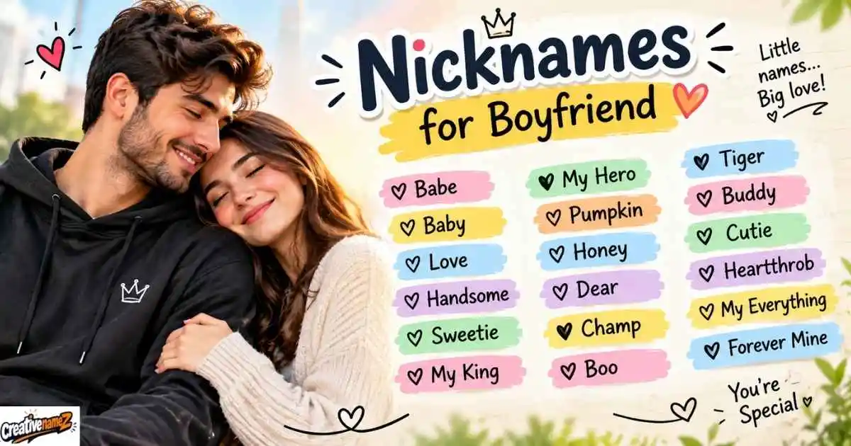 Nicknames For Boyfriend