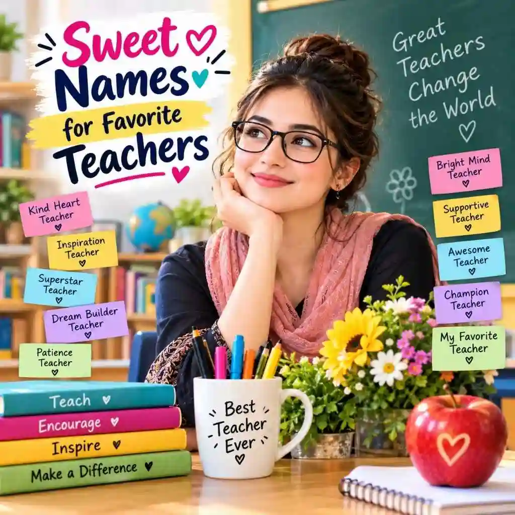 Sweet Names For Favorite Teachers