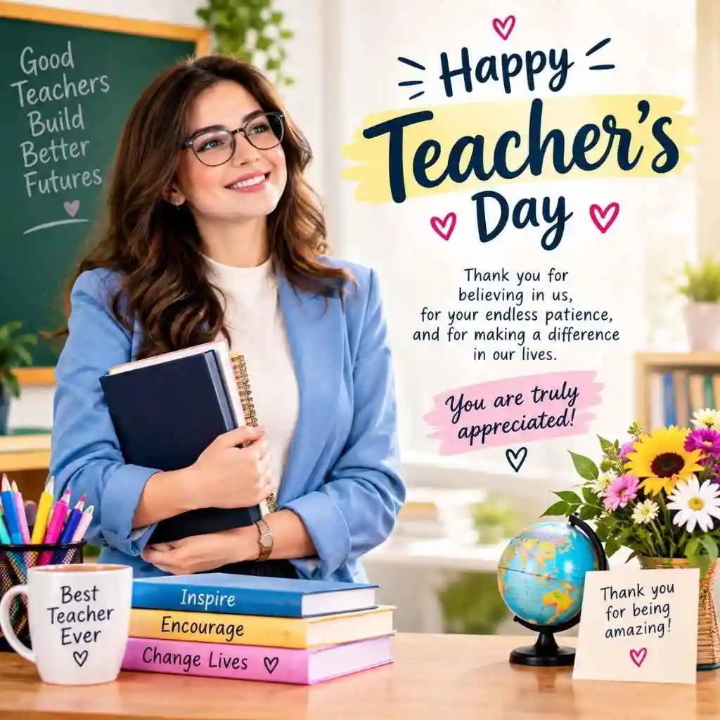 Teacher Day Card Ideas For Social Media Posts